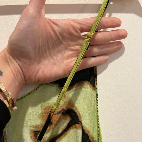 One Teaspoon Leopard Print Slip Dress with Adjustable Spaghetti Straps size S - Picture 3 of 9